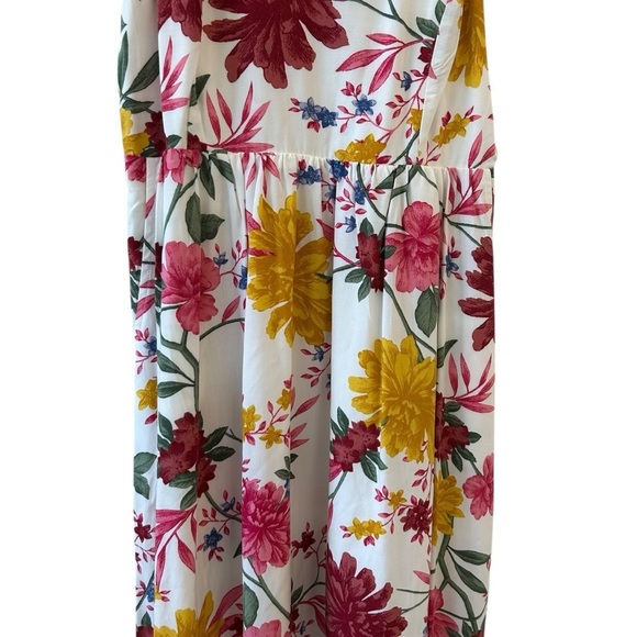 NEW Old Navy Floral Maxi Dress Spaghetti Straps Smocked w/Pockets - Picture 3 of 12